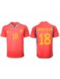 Billige Spania Jordi Alba #18 Hjemmedrakt VM 2022 Kortermet